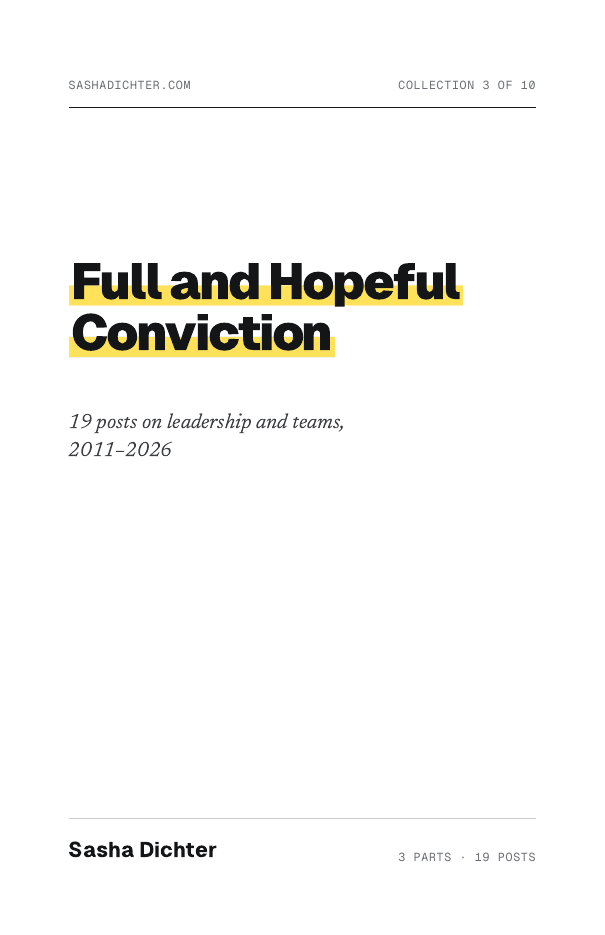 Cover of Full and Hopeful Conviction