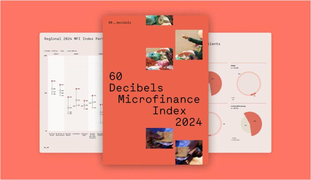 Cover of the 60 Decibels Microfinance Index 2024